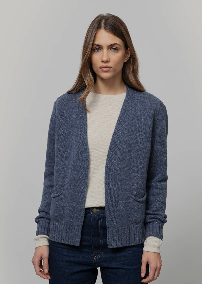 Cardigan Donna Cashmere Donegal Denise - Rifò Lab Moda circolare made in Italy