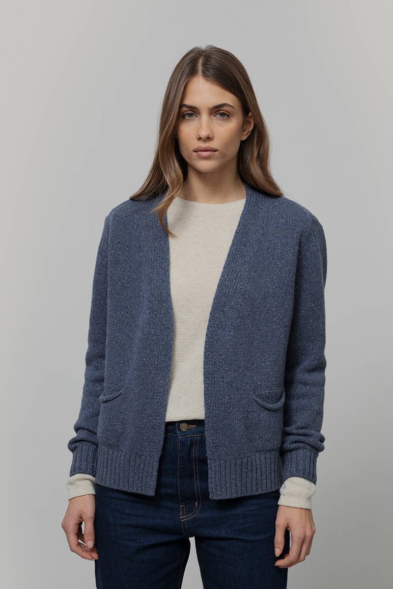 Cardigan Donna Cashmere Donegal Denise - Rifò Lab Moda circolare made in Italy