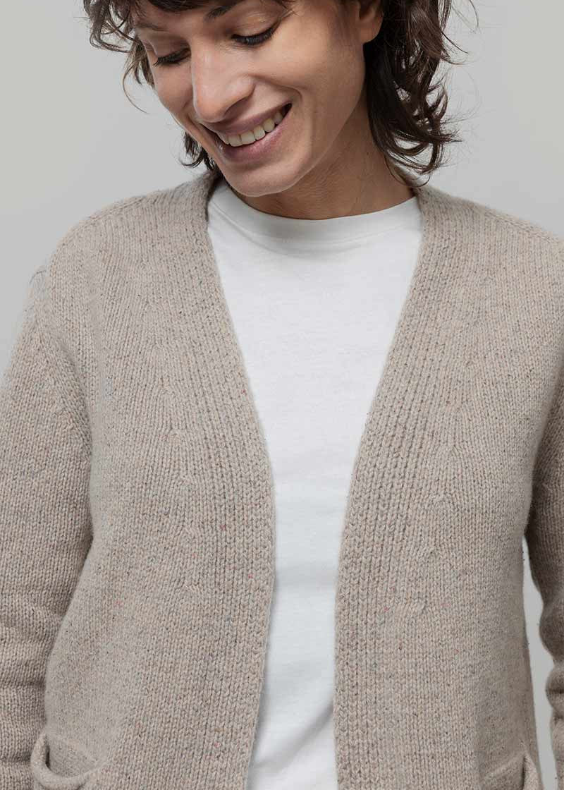 Cardigan Donna Cashmere Donegal Denise - Rifò Lab Moda circolare made in Italy