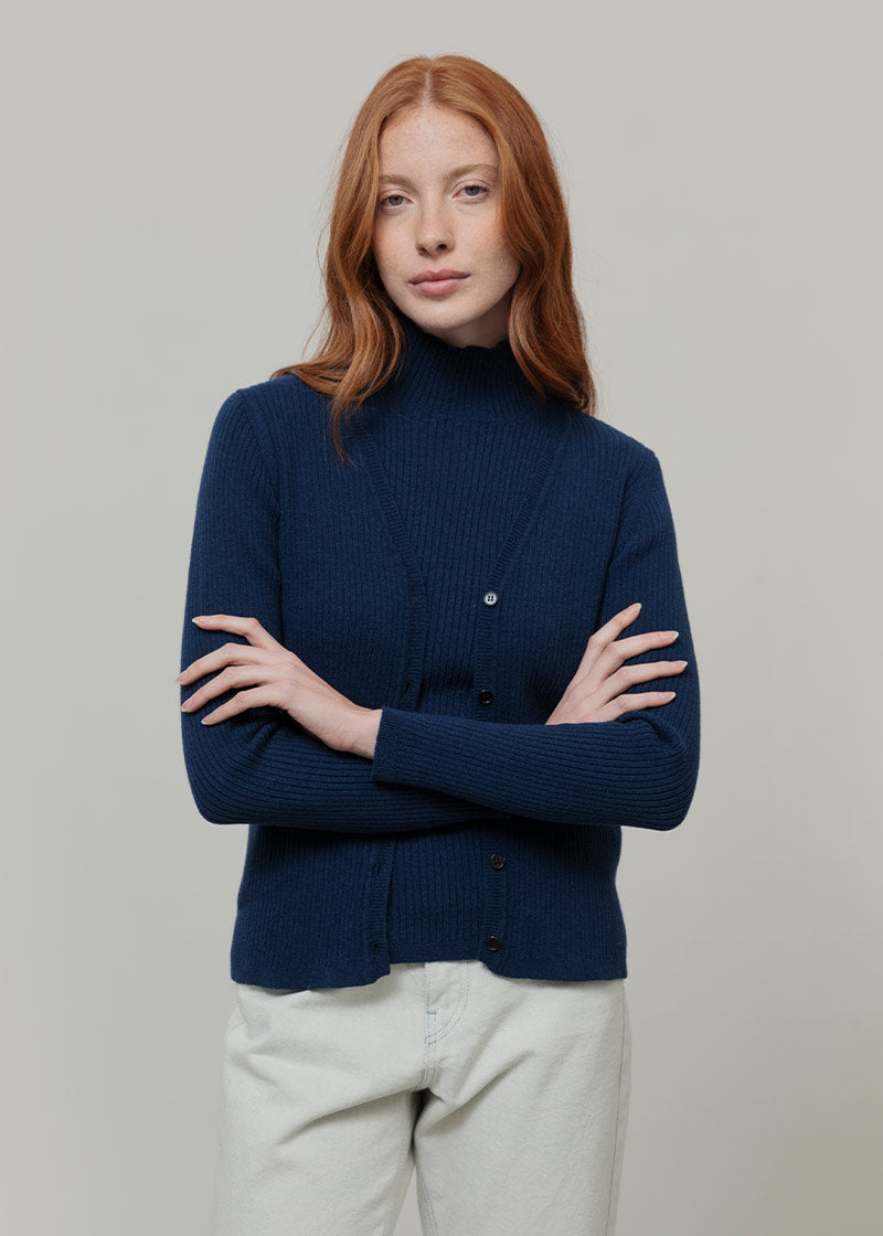 Cardigan con Bottoni Donna Lana Extrafine Sonia  - Rifò Lab Moda circolare made in Italy