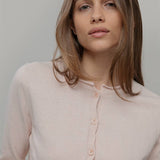 Cardigan Donna Manica Media Cotone Rigenerato Leda
