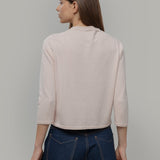 Cardigan Donna Manica Media Cotone Rigenerato Leda