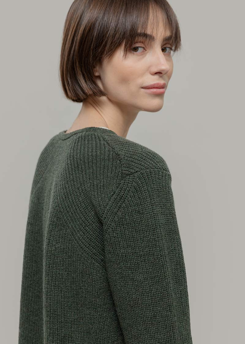 Cardigan Lungo Donna Lana Rigenerata Gioia - Rifò Lab Moda circolare made in Italy