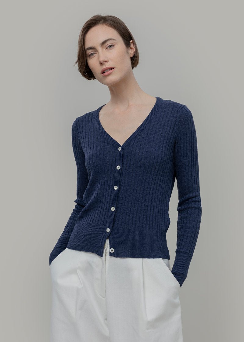 Cardigan Donna Seta Rigenerata Realma