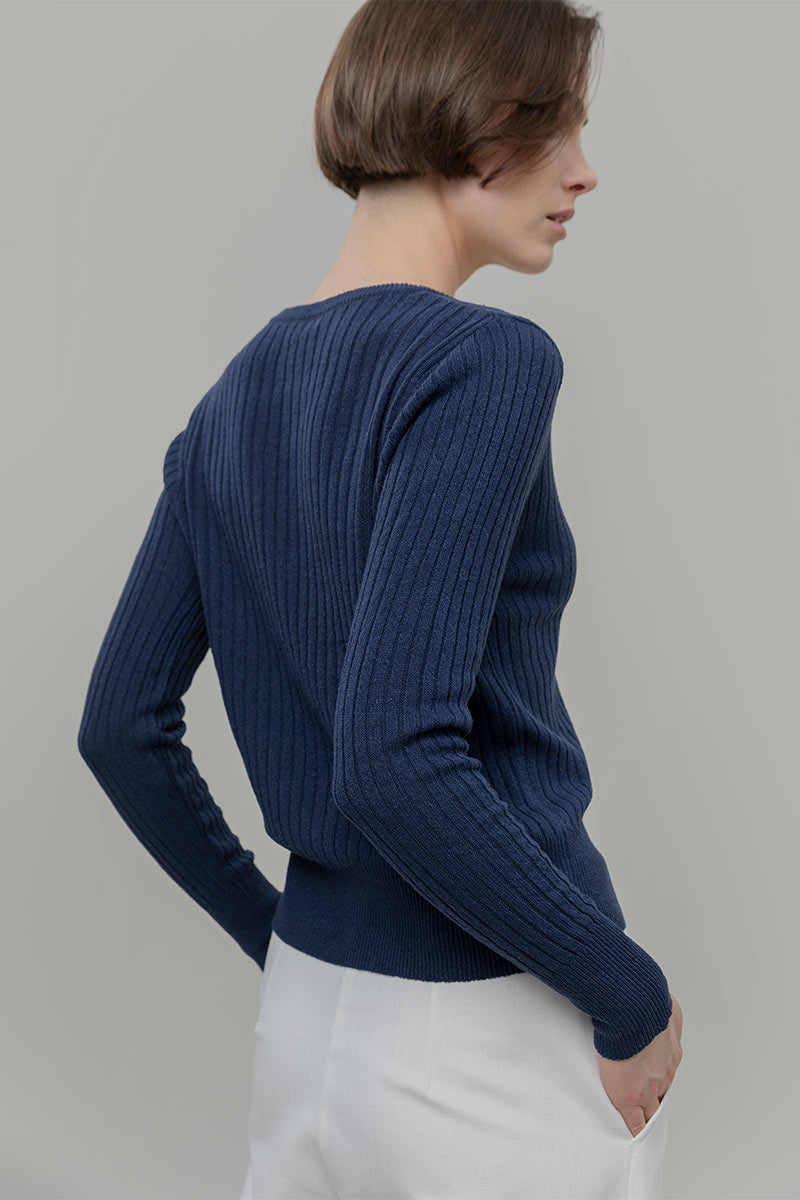 Cardigan Donna Seta Rigenerata Realma - Rifò Moda circolare made in Italy