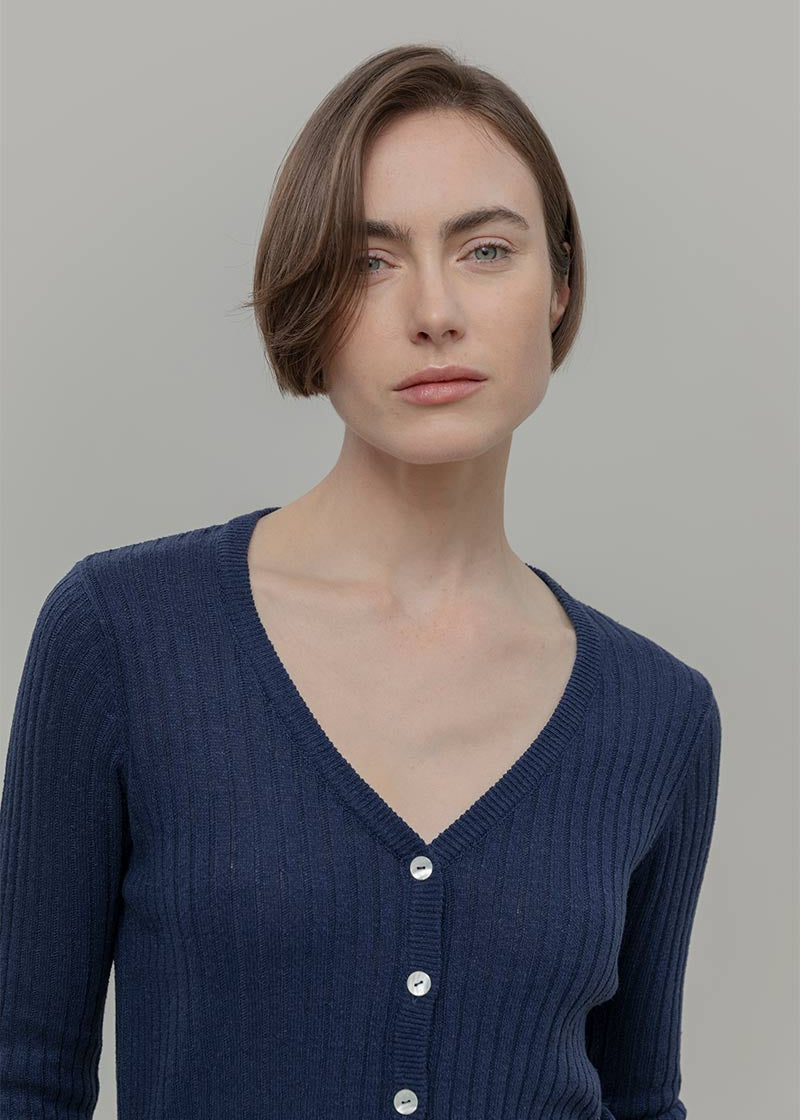 Cardigan Donna Seta Rigenerata Realma