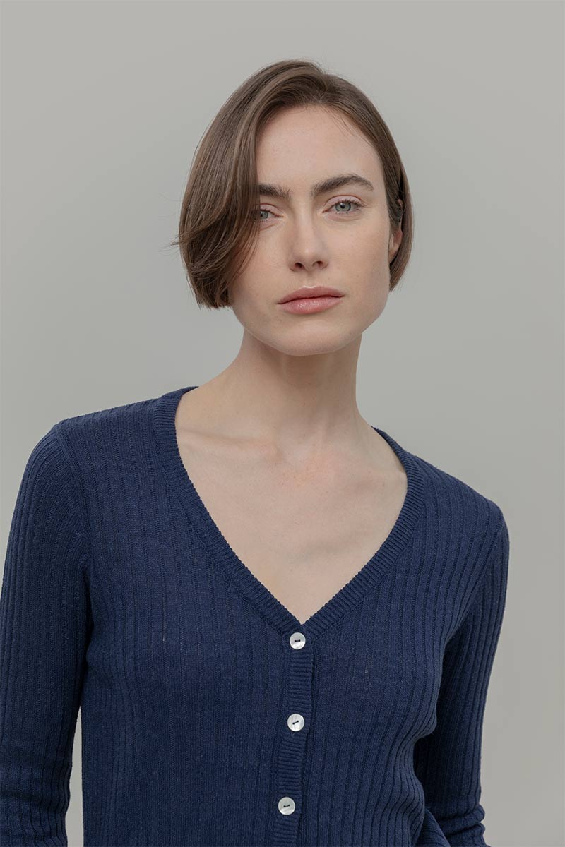 Cardigan Donna Seta Rigenerata Realma