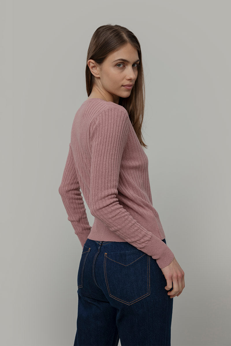 Cardigan Donna Seta Rigenerata Realma