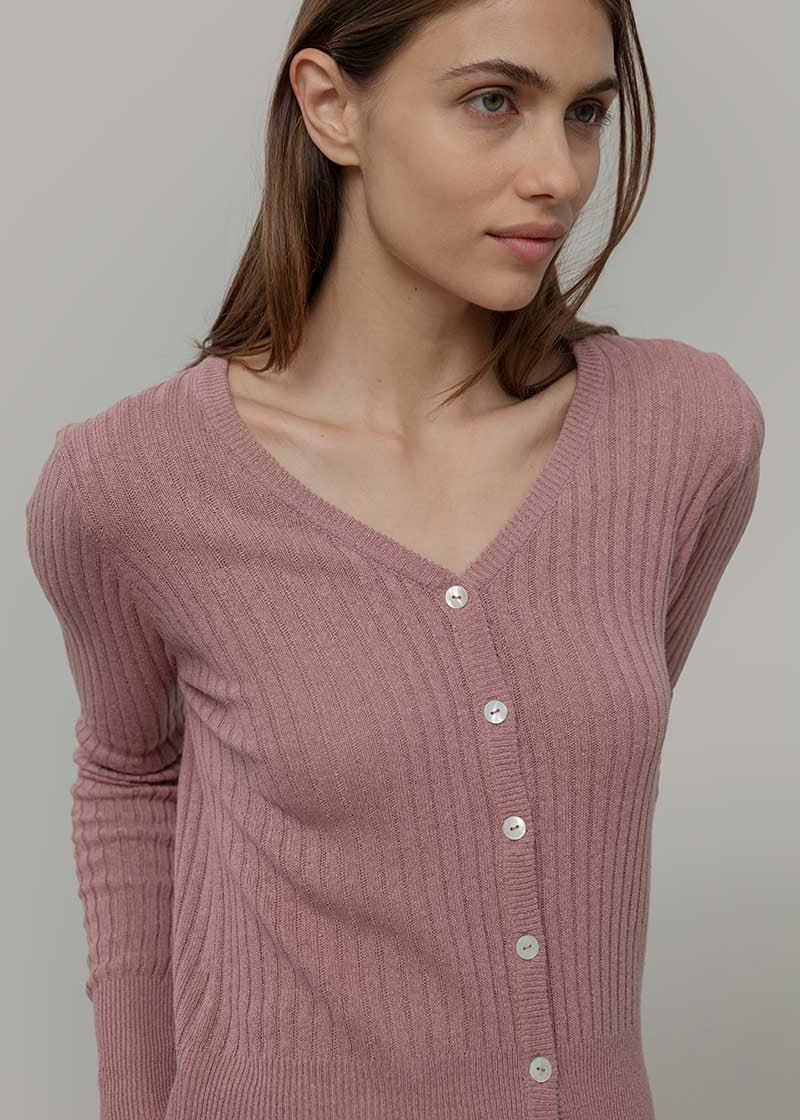 Cardigan Donna Seta Rigenerata Realma