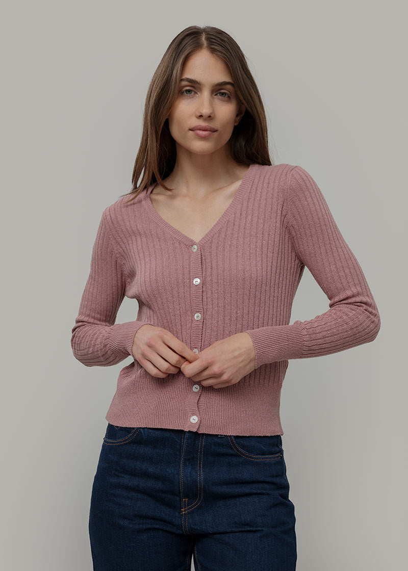 Cardigan Donna Seta Rigenerata Realma
