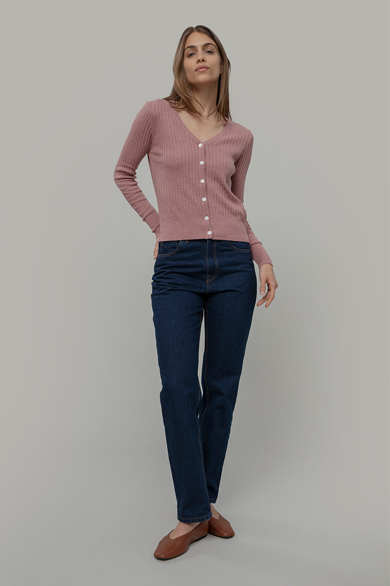 Cardigan Donna Seta Rigenerata Realma