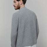 Cardigan con Zip Uomo Lana Rigenerata Vito - Rifò Lab Moda circolare made in Italy