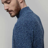 Cardigan con Zip Uomo Lana Rigenerata Vito - Rifò Lab Moda circolare made in Italy
