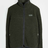 Giacca Pile Uomo Lana Rigenerata Uomo Verde - Rifò Lab Moda circolare made in Italy 