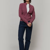 Cardigan Zip Donna Lana Rigenerata Ornella - Rifò Lab Moda circolare made in Italy