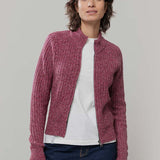 Cardigan Zip Donna Lana Rigenerata Ornella - Rifò Lab Moda circolare made in Italy