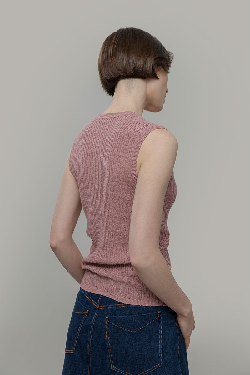 gilet con bottoni donna Lilia - gilet elegante donna seta rigenerata - Rifò Lab Moda circolare made in Italy