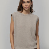 Gilet Donna in Maglia Cashmere Rigenerato Angela Smanicato Donna - Rifò Lab Moda circolare made in Italy
Beige Sabbia