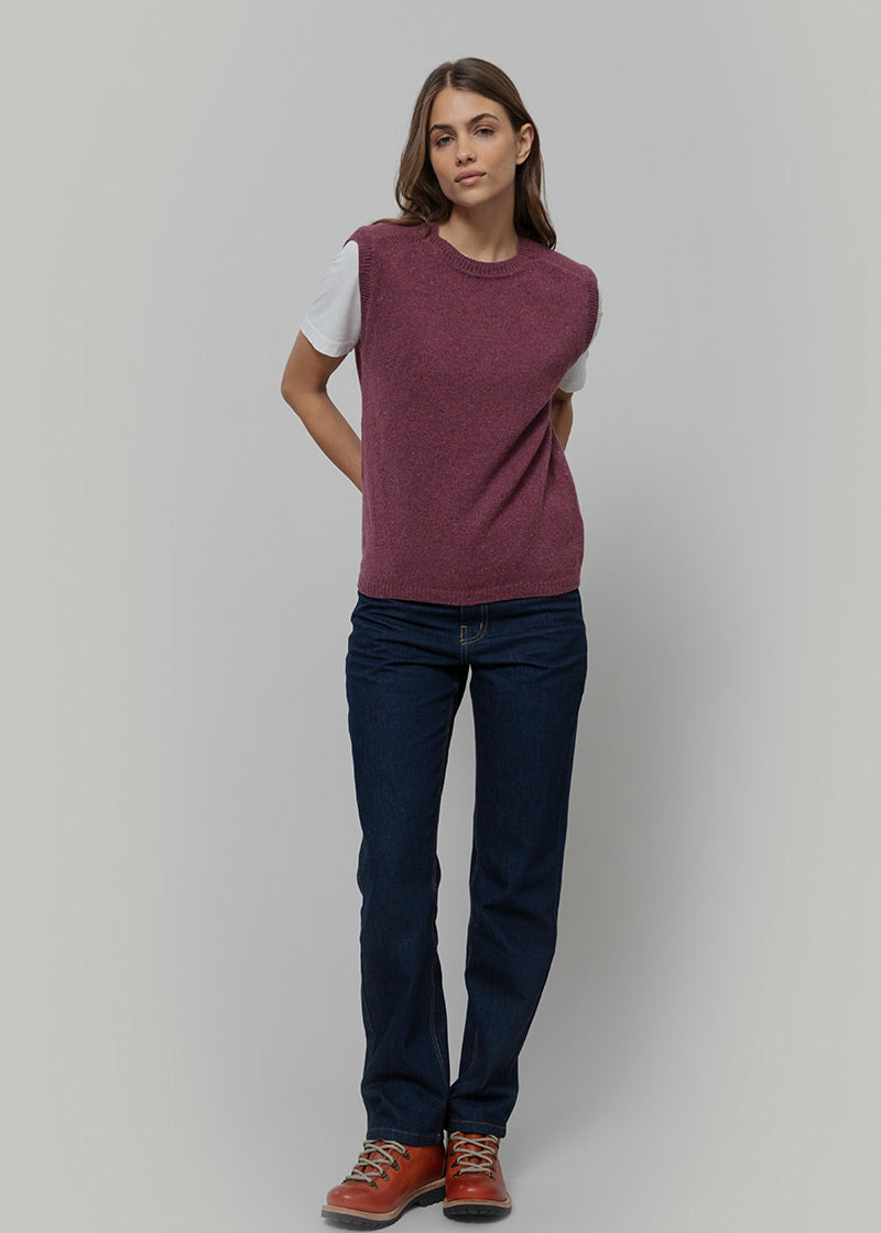 Gilet Donna in Maglia Cashmere Rigenerato Angela Smanicato Donna - Rifò Lab Moda circolare made in Italy
Rosso Marsala