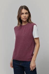 Gilet Donna in Maglia Cashmere Rigenerato Angela Smanicato Donna - Rifò Lab Moda circolare made in Italy
Rosso Marsala