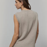 Gilet Donna in Maglia Cashmere Rigenerato Angela Smanicato Donna - Rifò Lab Moda circolare made in Italy
Beige Sabbia