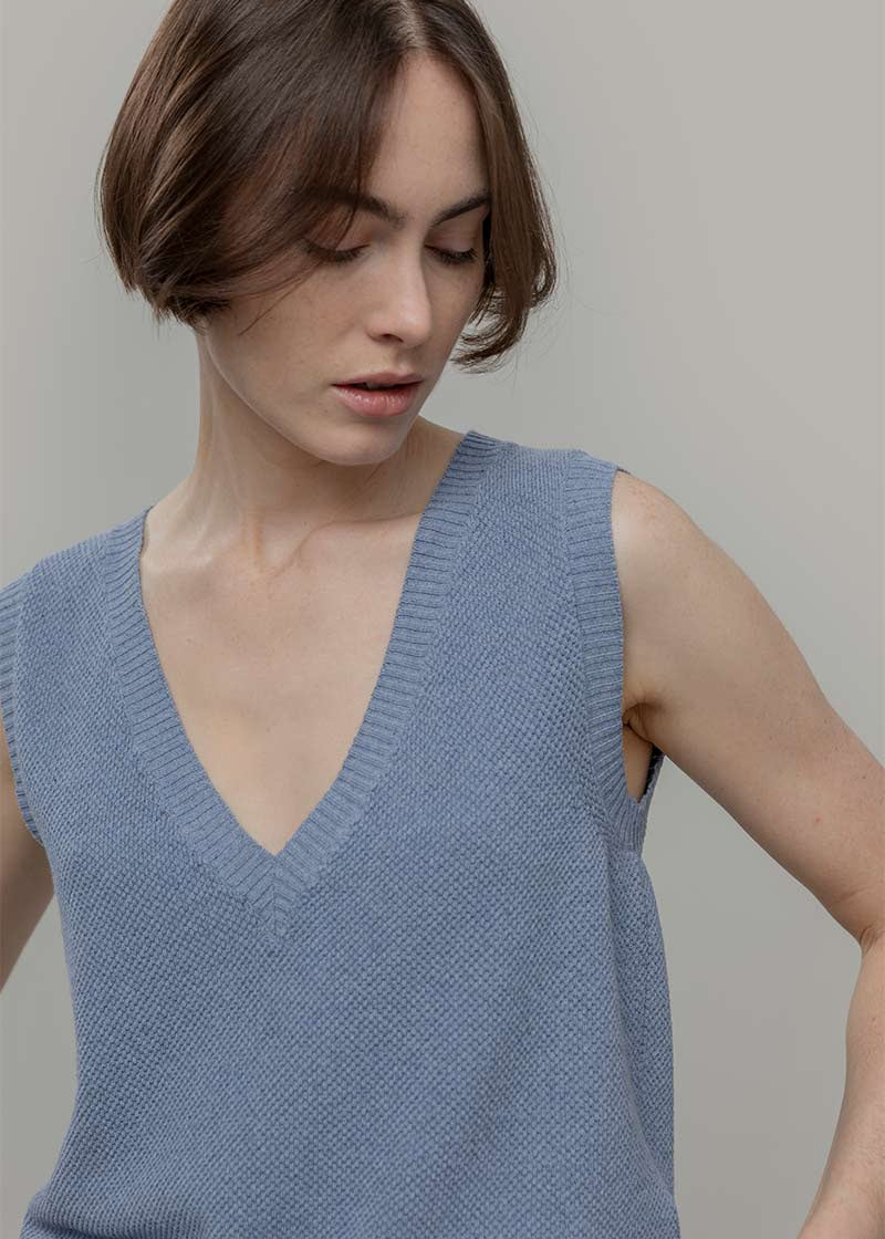 Gilet Cotone Donna Elodie - Rifò Lab Moda circolare made in Italy