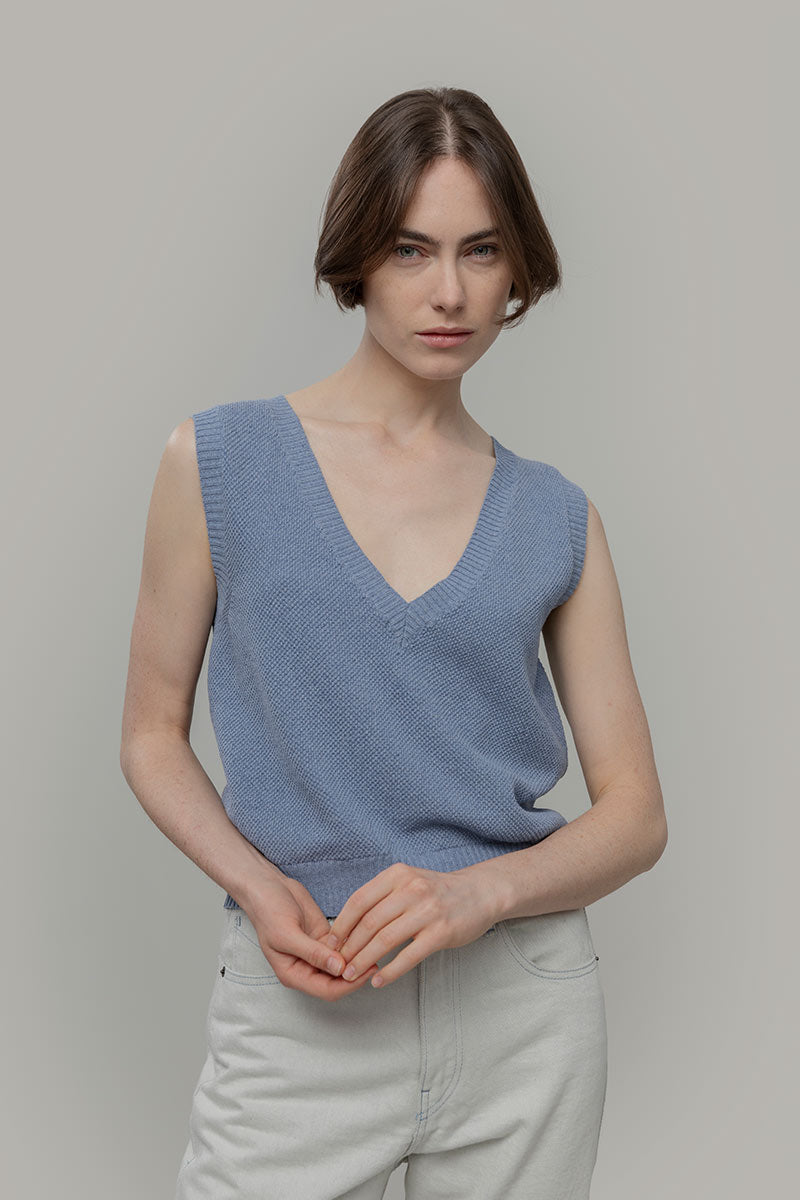 Gilet Cotone Donna Elodie - Rifò Lab Moda circolare made in Italy