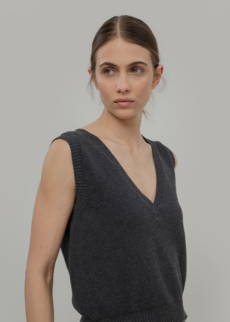 Gilet Cotone Donna Elodie - Rifò Lab Moda circolare made in Italy