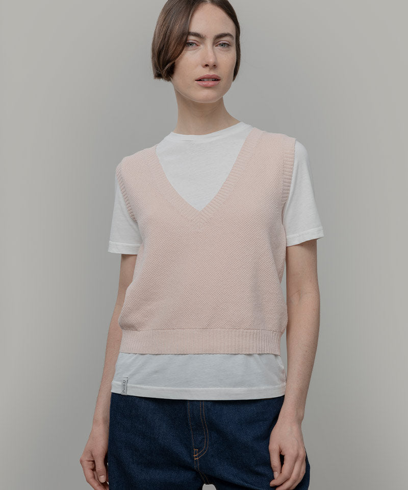 Gilet Cotone Donna Elodie - Rifò Lab Moda circolare made in Italy