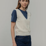 Gilet Cotone Donna Elodie - Rifò Lab Moda circolare made in Italy