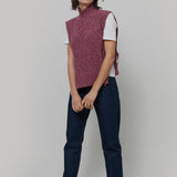 Gilet Collo Alto Lana Rigenerata Delia