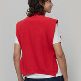 Gilet Collo Alto Lana Rigenerata Delia