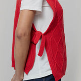Gilet Collo Alto Lana Rigenerata Delia
