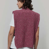 Gilet Collo Alto Lana Rigenerata Delia