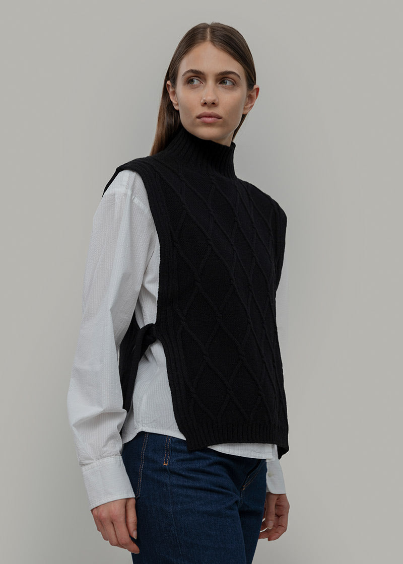 Pettorina Lana Rigenerata Gilet Aperto Donna Delia - Rifò Lab Moda circolare made in Italy
