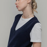 Gilet Donna Scollo V Lana Melania - Rifò Lab Moda circolare made in Italy