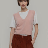 Gilet Donna Scollo V Lana Melania - Rifò Lab Moda circolare made in Italy