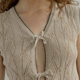 Gilet in Maglia Smanicato Donna Cotone Vania - Rifò