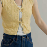Gilet in Maglia Smanicato Donna Cotone Vania - Rifò