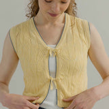 Gilet in Maglia Smanicato Donna Cotone Vania - Rifò