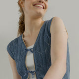 Gilet in Maglia Smanicato Donna Cotone Vania - Rifò