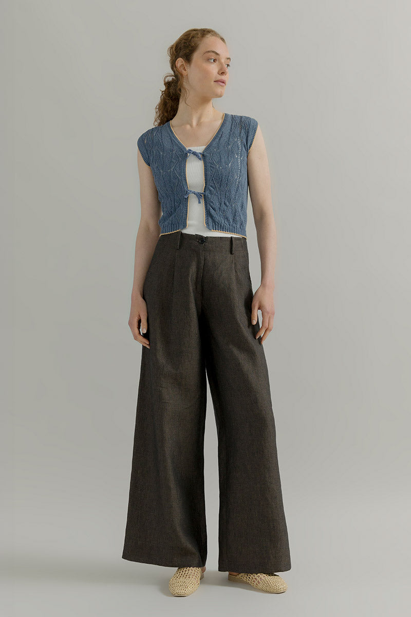 Gilet in Maglia Smanicato Donna Cotone Vania - Rifò