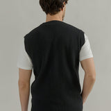 Gilet Uomo Cashmere Scollo a V Maglione Senza Maniche Uomo Ascanio - Rifò Lab Moda circolare made in Italy
Nero Ardesia