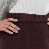 Gonna Lunga Lana Rigenerata Donna Pamela - Rifò Lab Moda circolare made in Italy
Marrone Caffé