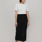 Gonna Lunga Lana Rigenerata Donna Pamela - Rifò Lab Moda circolare made in Italy
Nero Ardesia