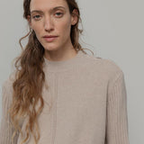 Maglia Collo Lupetto Donna Cashmere Rigenerato Barbara- Rifò Lab Moda circolare made in Italy 
