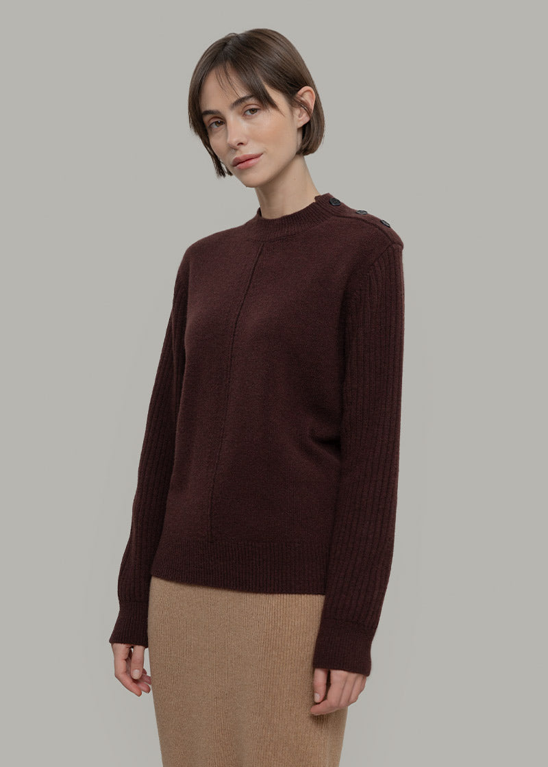 Maglia Collo Lupetto Donna Cashmere Rigenerato Barbara- Rifò Lab Moda circolare made in Italy