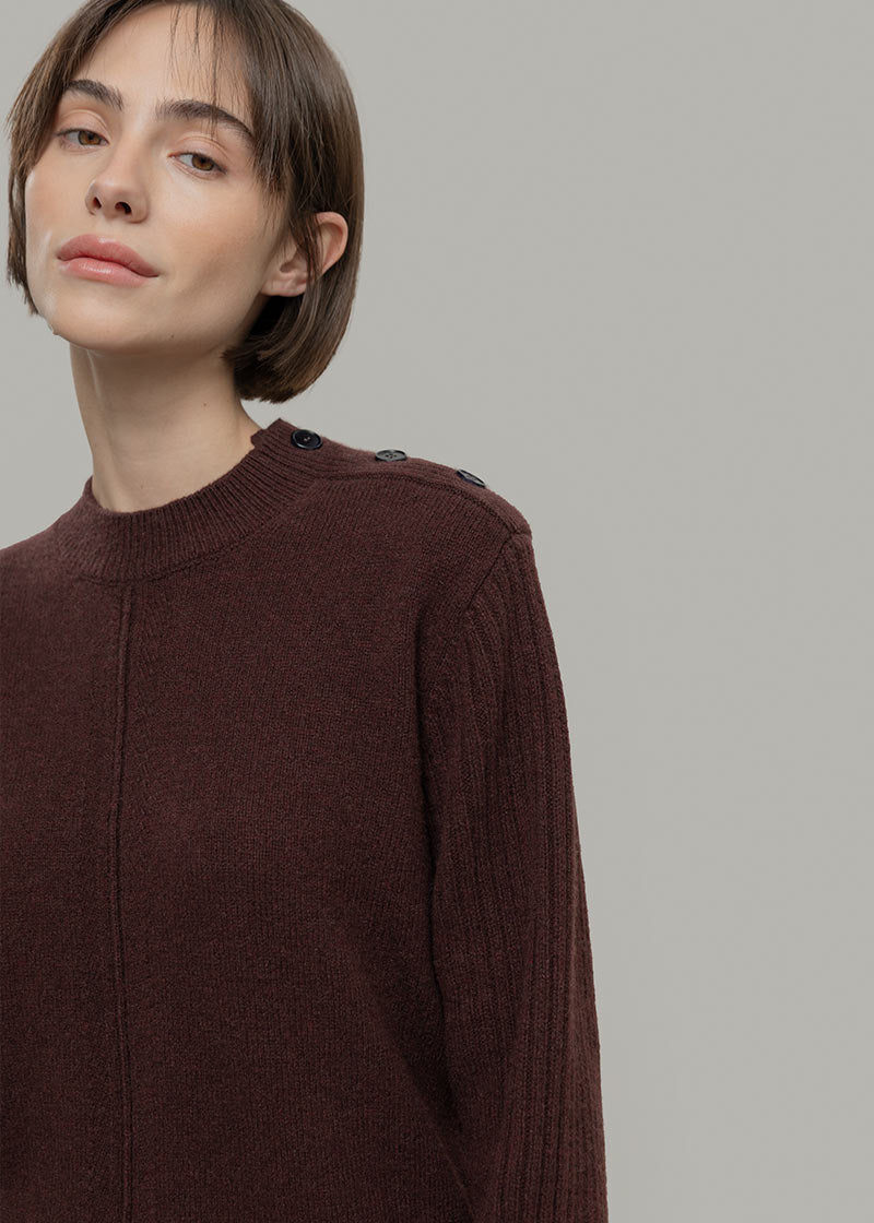Maglia Collo Lupetto Donna Cashmere Rigenerato Barbara- Rifò Lab Moda circolare made in Italy