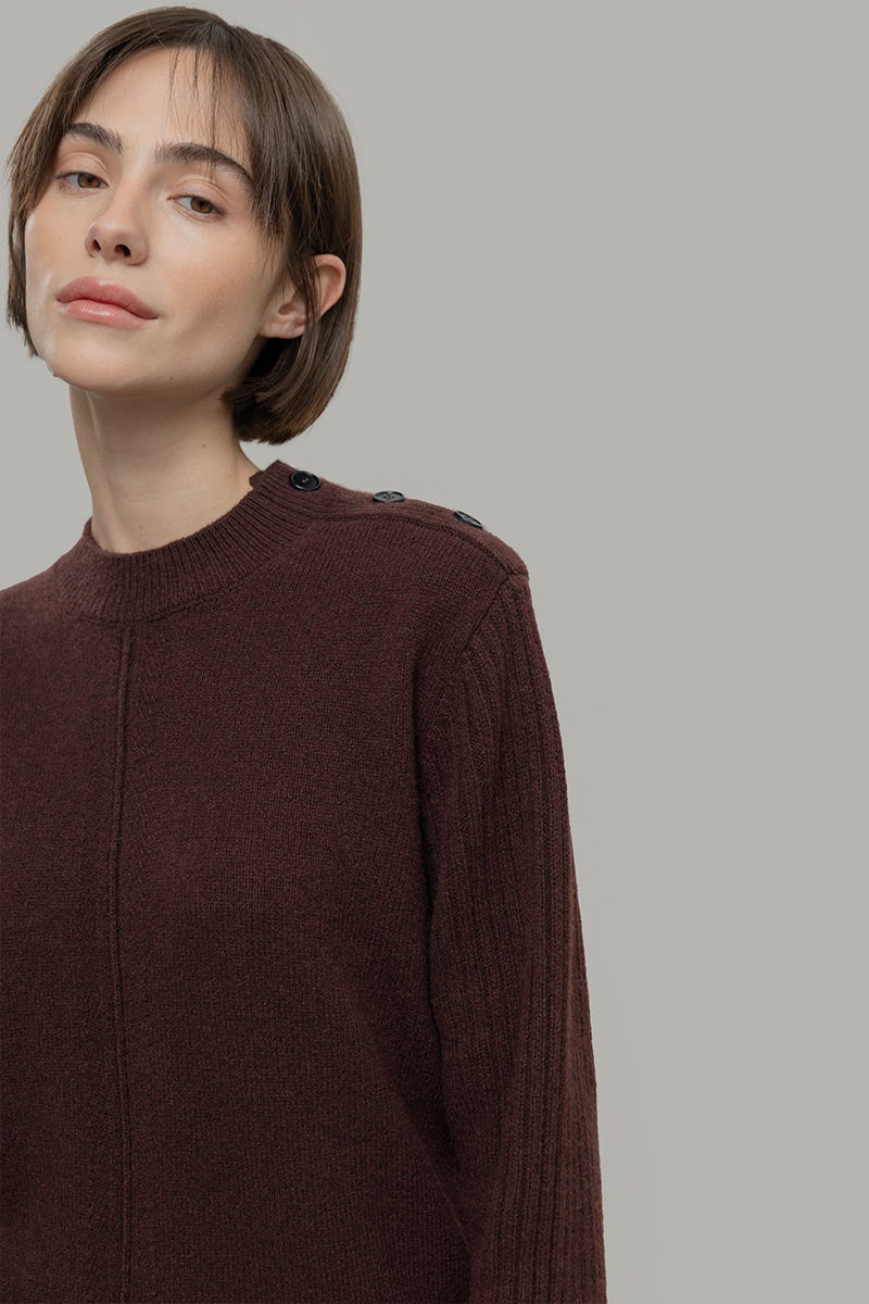 Maglia Collo Lupetto Donna Cashmere Rigenerato Barbara- Rifò Lab Moda circolare made in Italy
