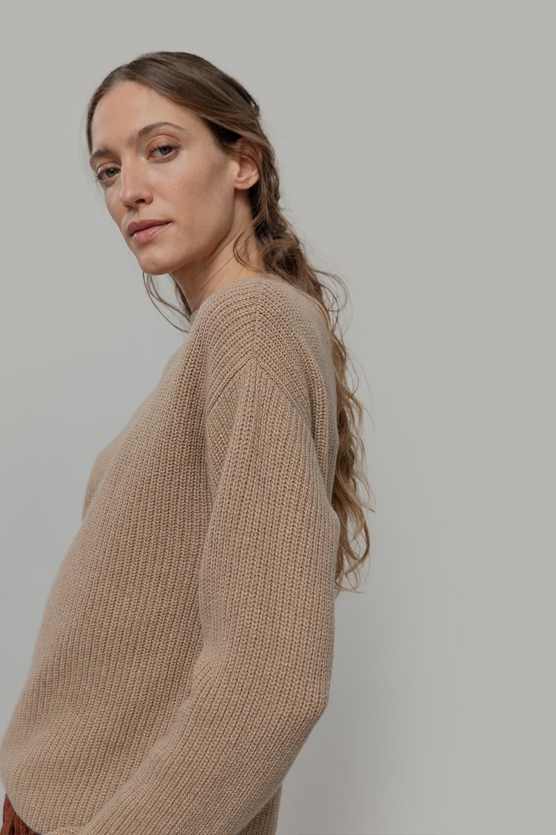 Maglia Donna Cashmere Rigenerato Melissa - Rifò Lab Moda circolare made in Italy
